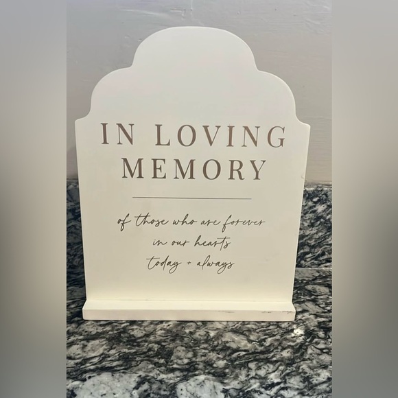 Accents | In Loving Memory Wedding Sign | Poshmark